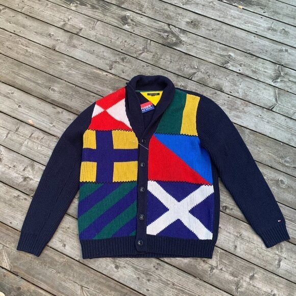 BRAND NEW Tommy Hilfiger Wool Cardigan Sweater XXL - Picture 1 of 13